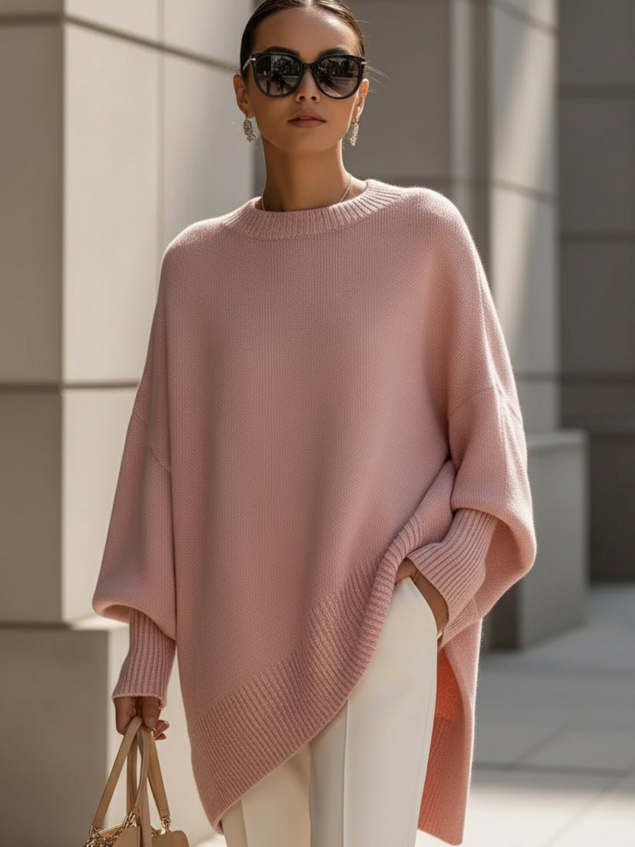 Saga | Dames Comfortabele Oversized Asymmetrische Trui