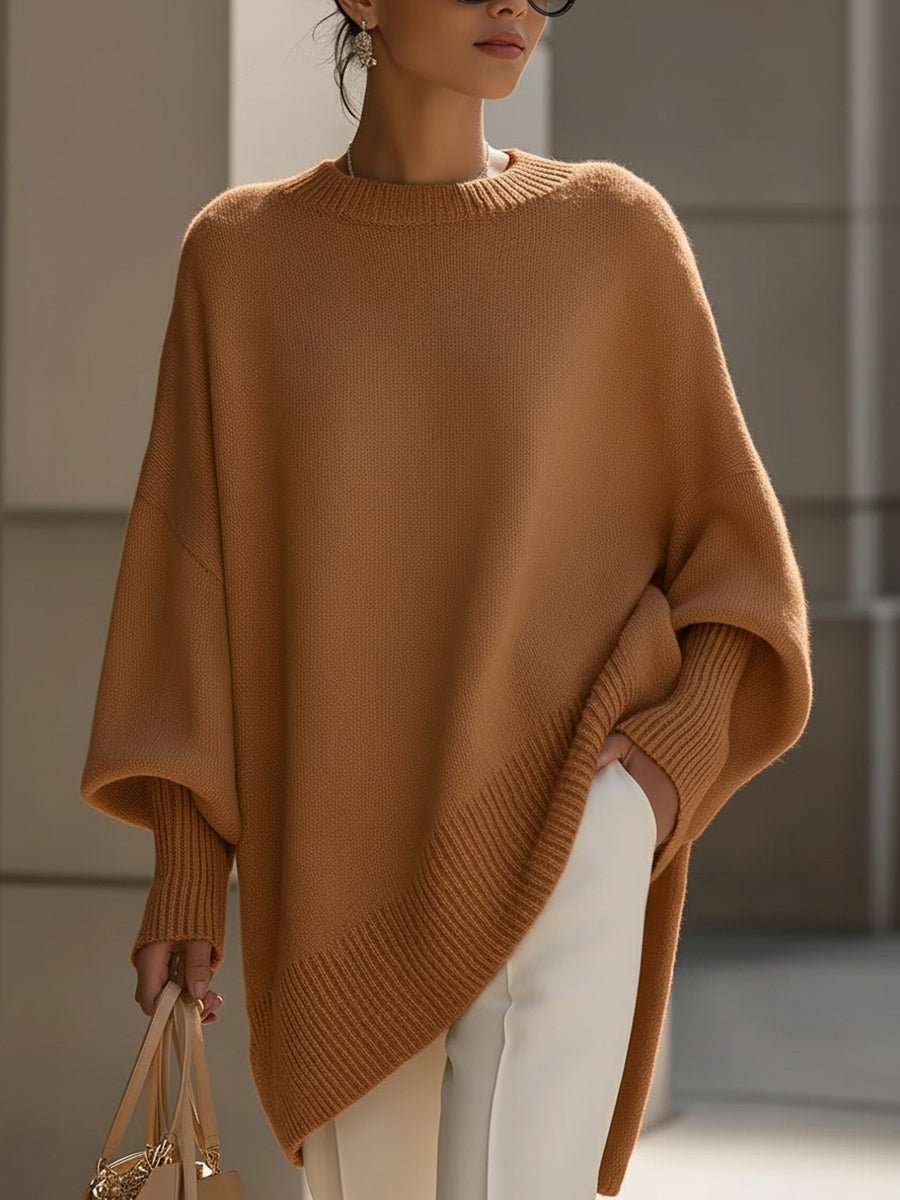 Saga | Dames Comfortabele Oversized Asymmetrische Trui