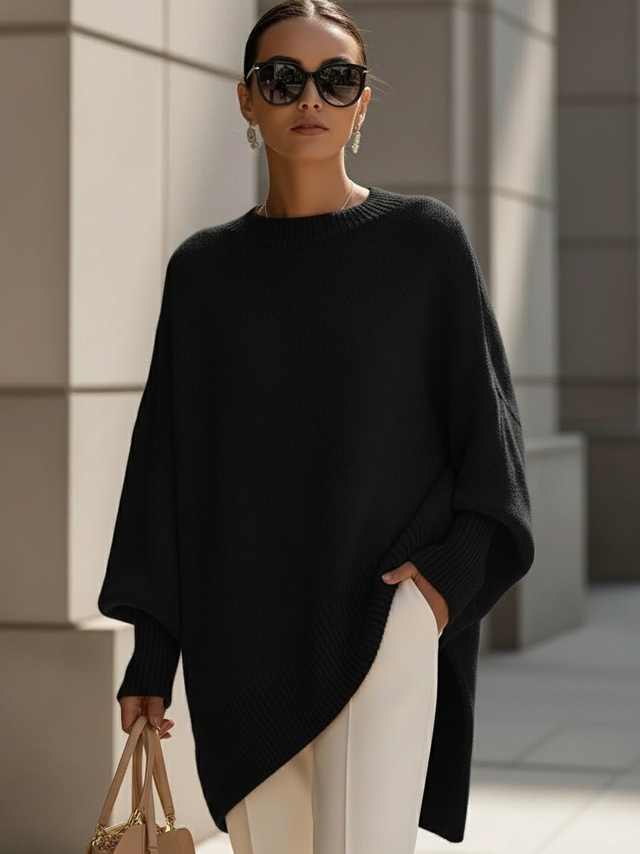 Saga | Dames Comfortabele Oversized Asymmetrische Trui