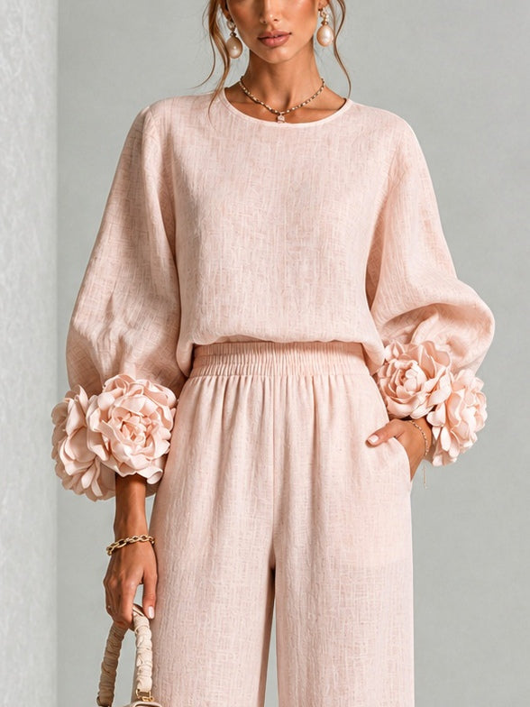 ROSALIE | FLORALE CUFF TWEEDELEN SET