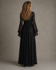 Charlotte | Plunging V-Neck Maxi Jurk voor Vrouwen