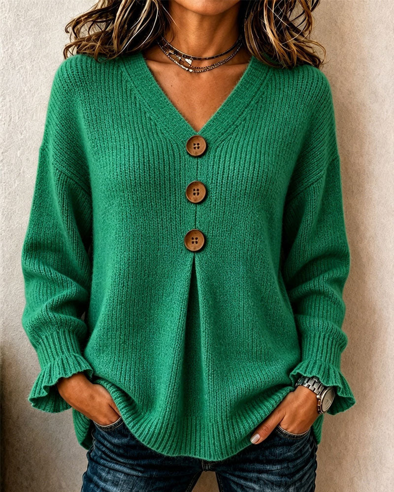 Elske | Pullover Trui met V-hals