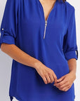 Silja | Blouse met Ritssluiting