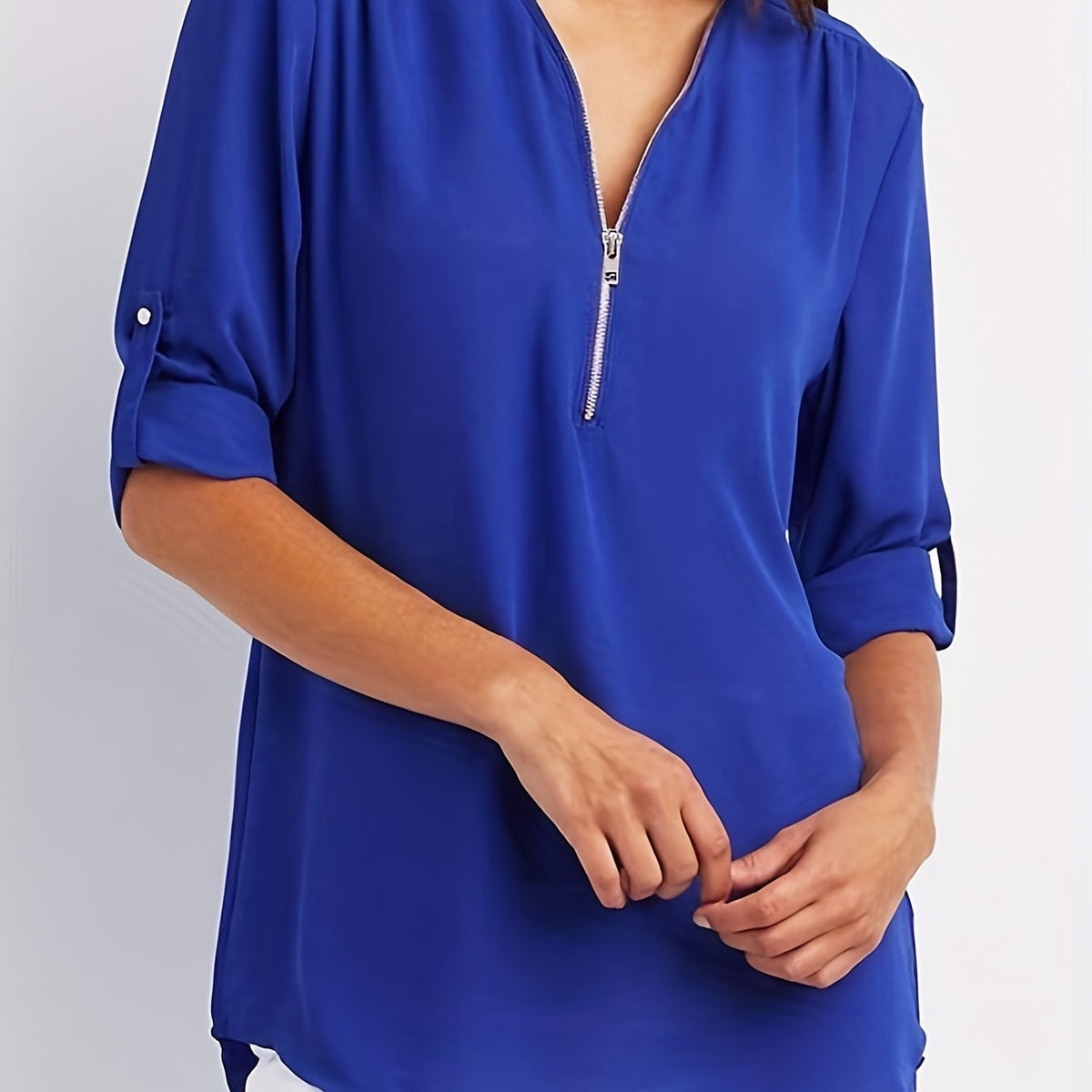 Silja | Blouse met Ritssluiting