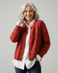 Martine | Zachte Gebreide Cardigan met Borstzak