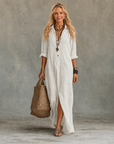 Vivienne | Maxi-jurk met knopen voor dames