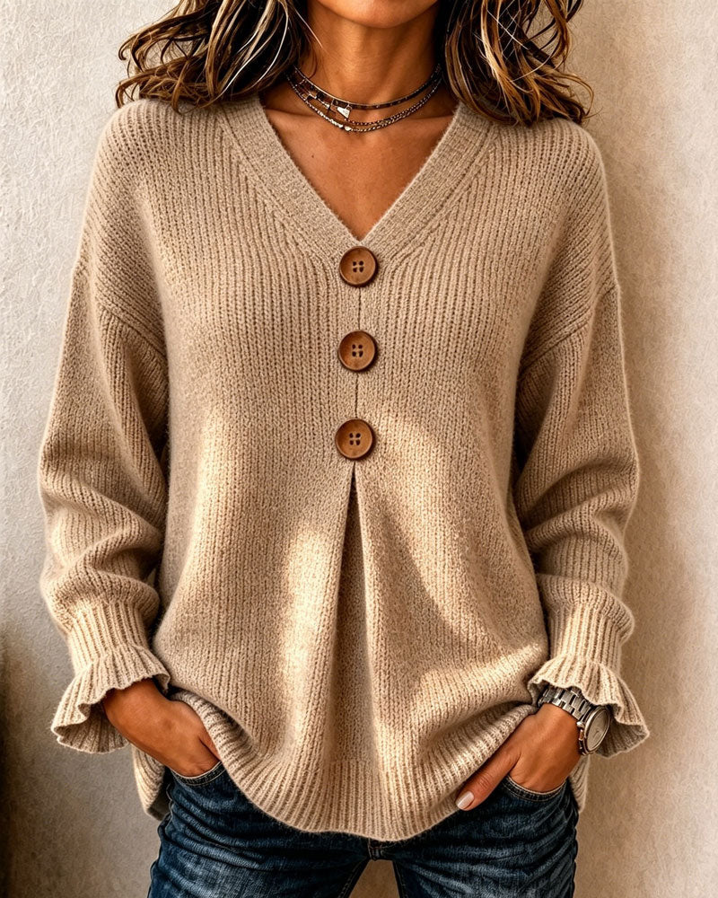 Elske | Pullover Trui met V-hals