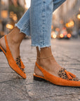 Elena | Sandalen met bandjes en franjes