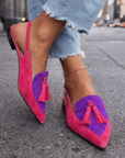 Elena | Sandalen met bandjes en franjes