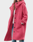 Alena™ ｜Jas met knopen en capuchon