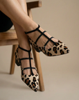 Franca | Schoenen met hak en luipaardbandje