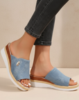 Tímea – luchtige, denim-geïnspireerde ergonomische sandaal