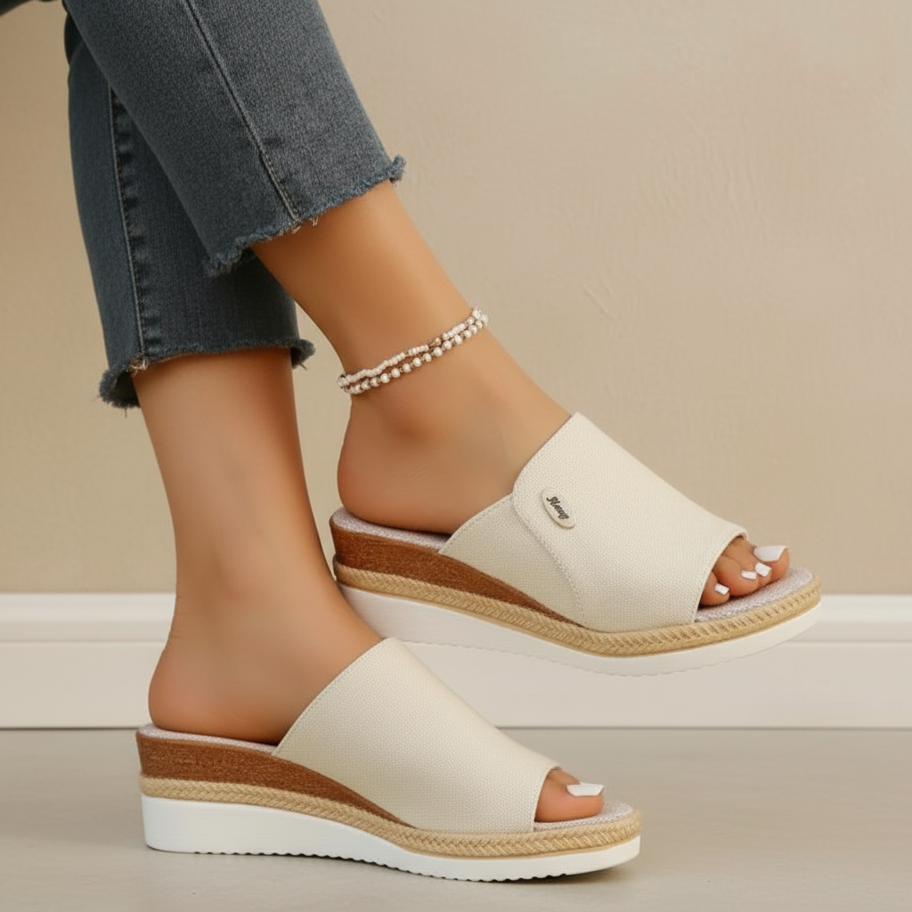 Tímea – luchtige, denim-geïnspireerde ergonomische sandaal