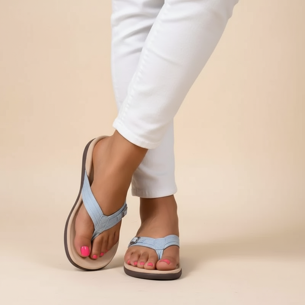Zita – lichte orthopedische sandaal in flip-flop stijl