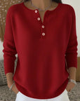 Helena | Trui en Brei met Henley Knopen