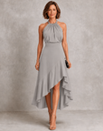 Chloe | Halter Ruffle Hem