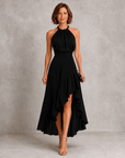 Chloe | Halter Ruffle Hem