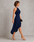 Chloe | Halter Ruffle Hem