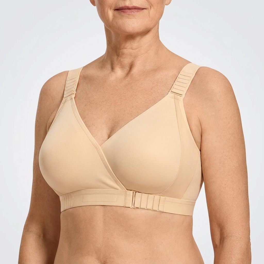 Adelheid | Comfort BH met Voorsluiting zonder Beugel - 1+1 Gratis!