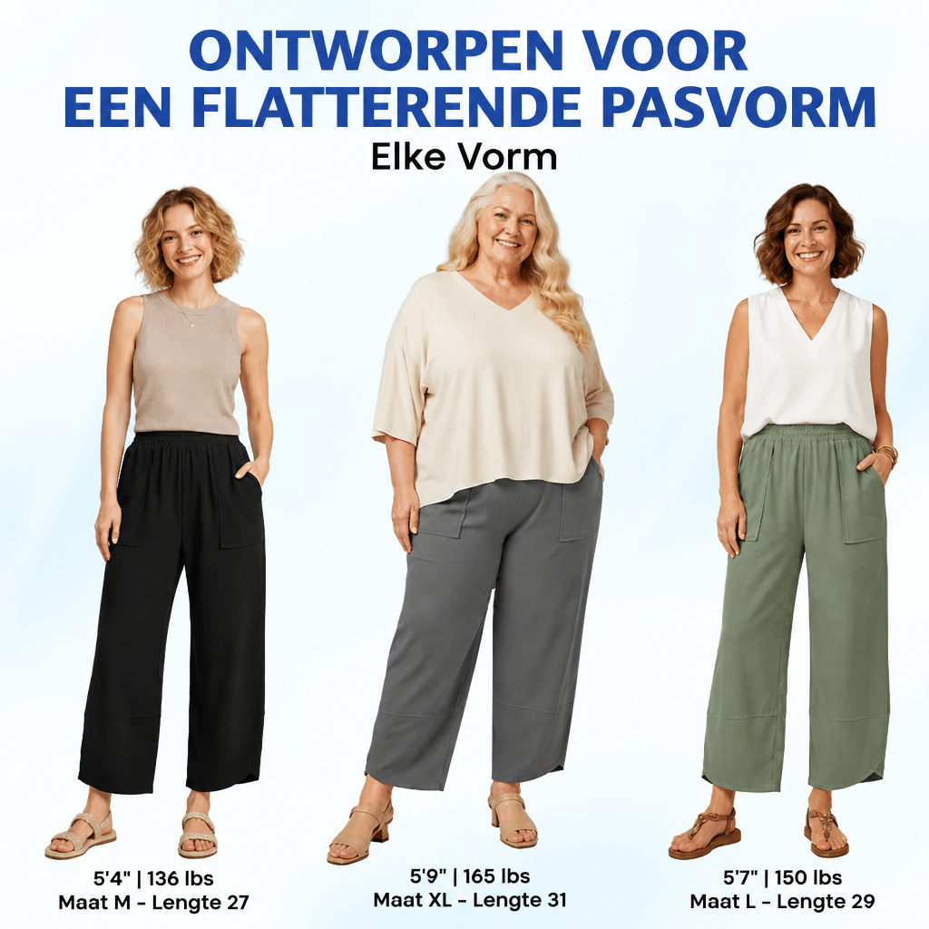 Flora | Zachte Stretchbroek met Comfortabele Pasvorm - 1+1 Gratis!