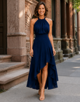 Chloe | Halter Ruffle Hem