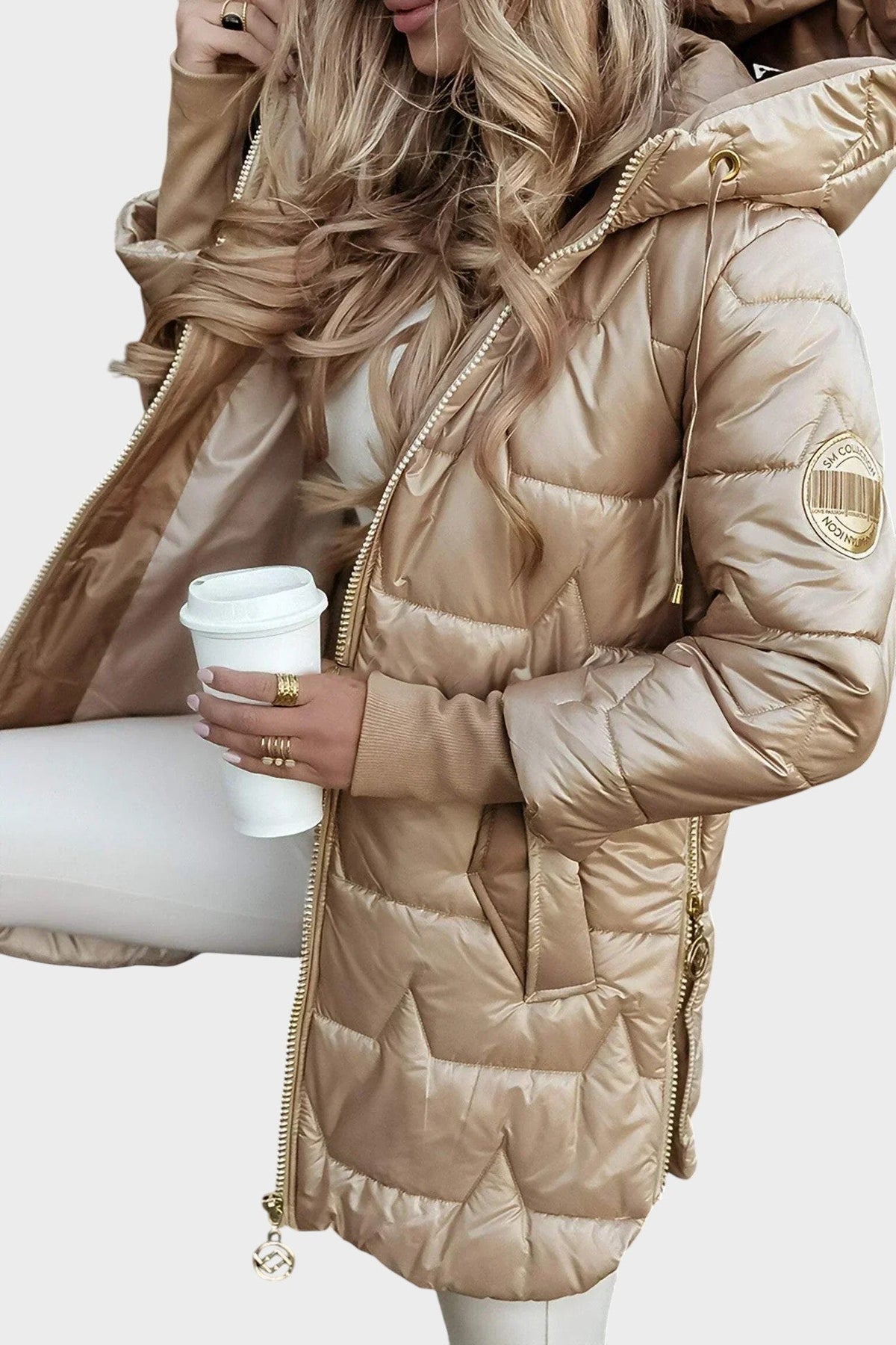 Denisa ™| Elegante winterjas met capuchon en voering