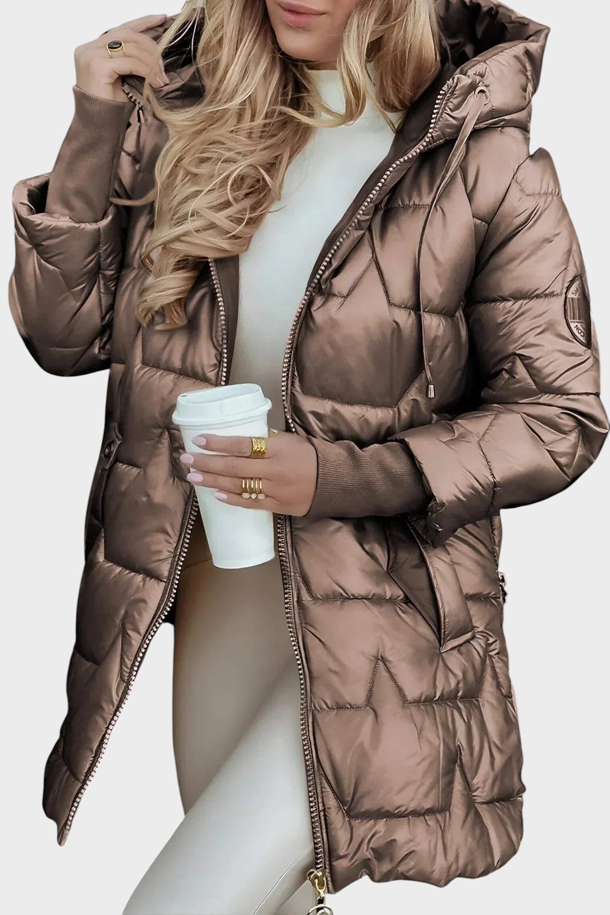 Denisa ™| Elegante winterjas met capuchon en voering