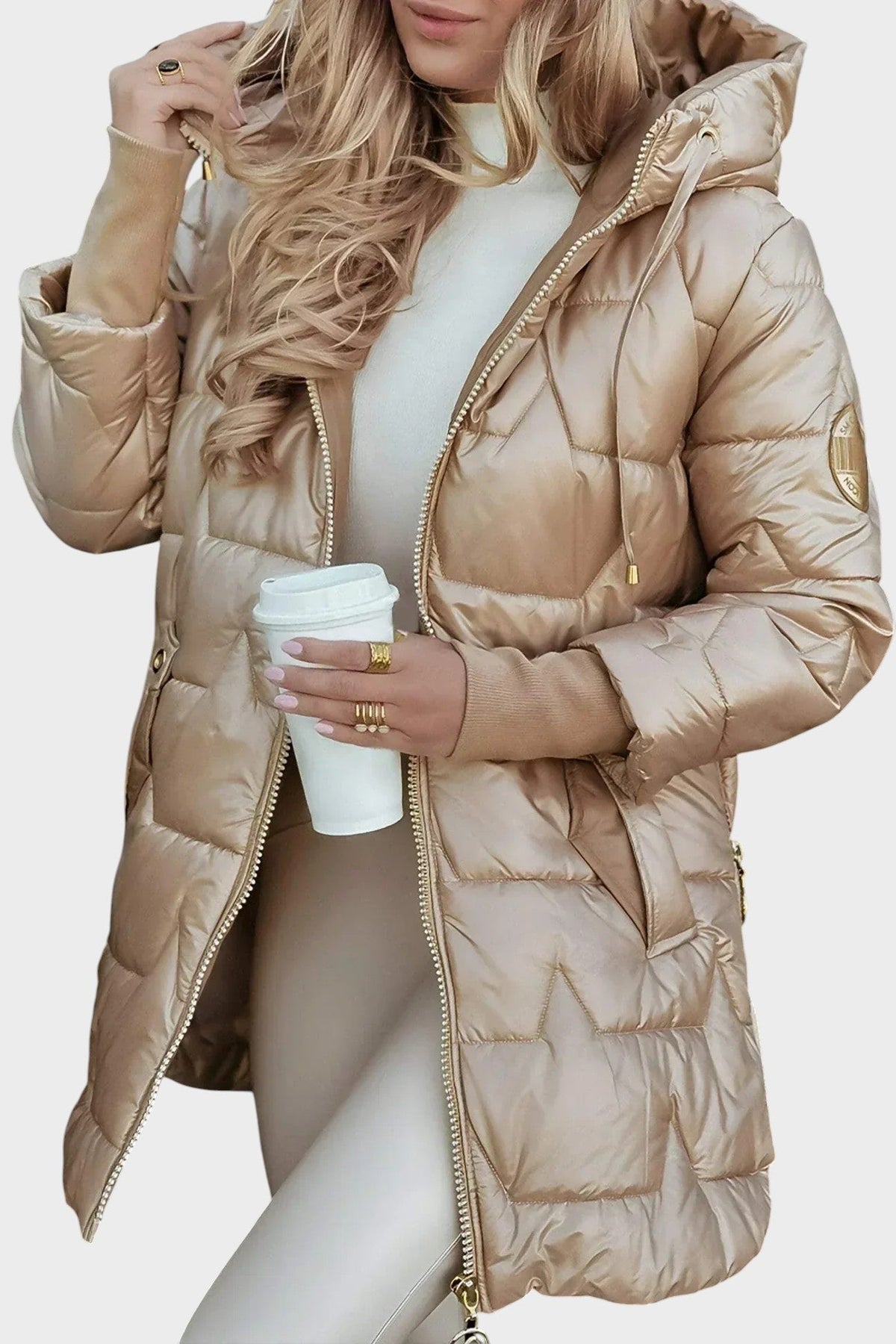 Denisa ™| Elegante winterjas met capuchon en voering