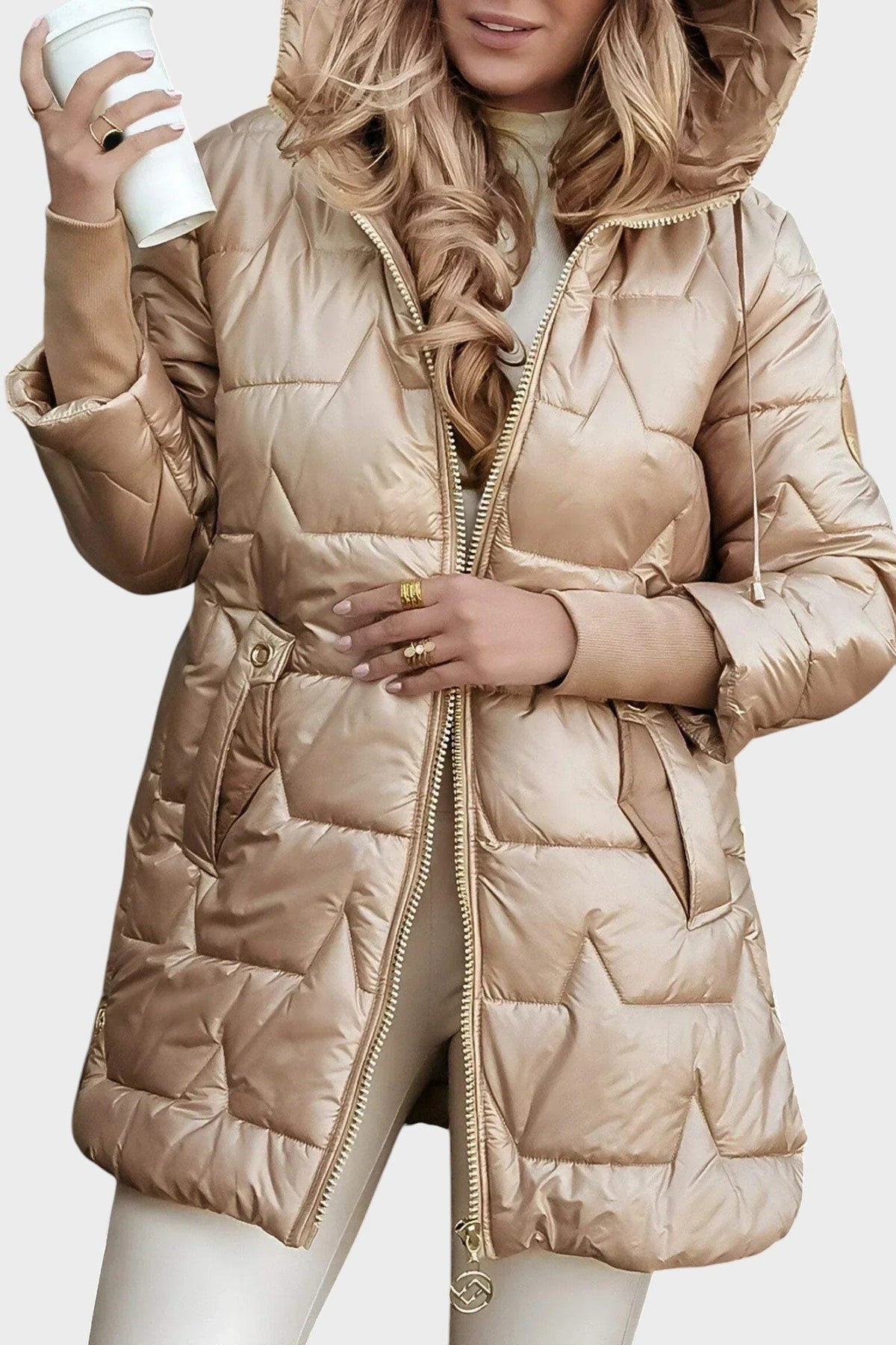 Denisa ™| Elegante winterjas met capuchon en voering