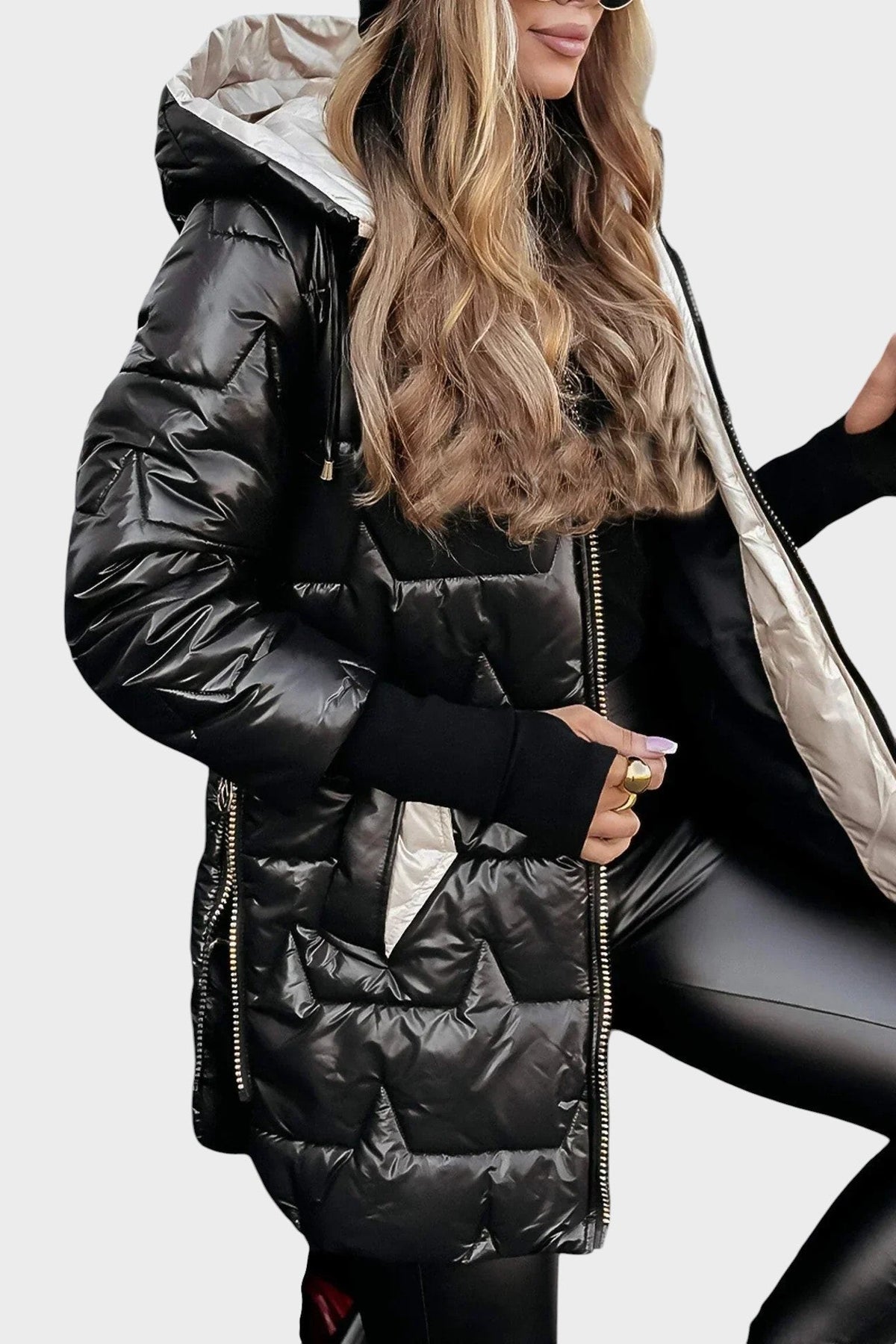 Denisa ™| Elegante winterjas met capuchon en voering
