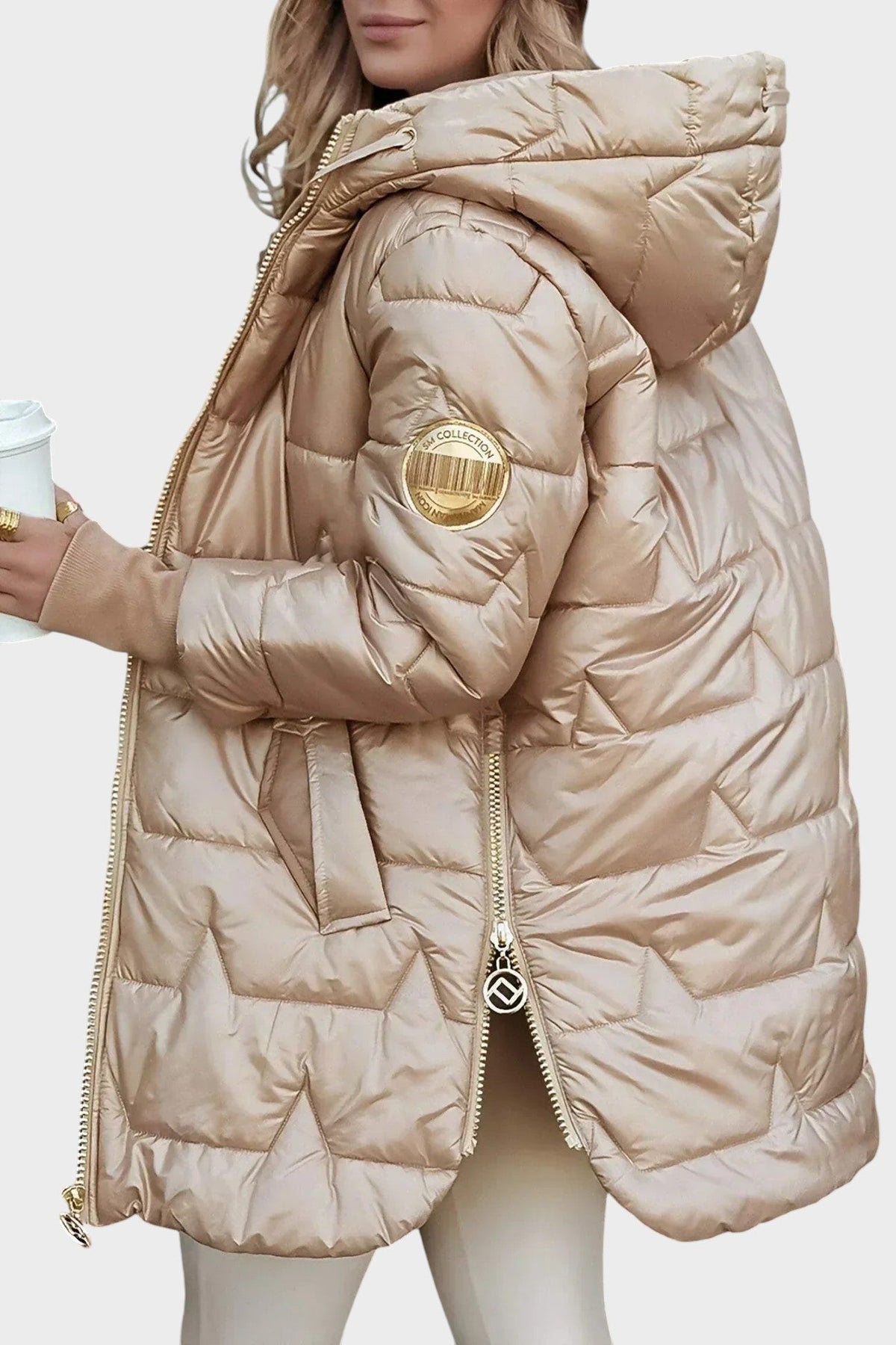 Denisa ™| Elegante winterjas met capuchon en voering