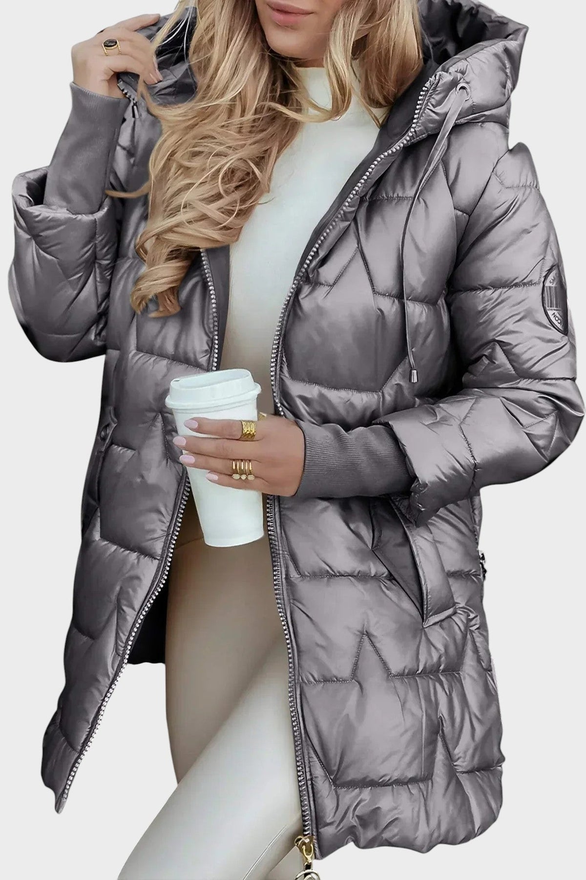 Denisa ™| Elegante winterjas met capuchon en voering