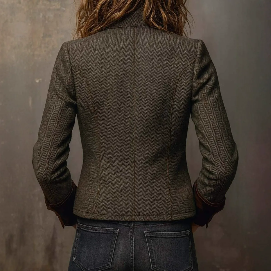 Annette™ | Elegante Luxe Blazer met Fluwelen Details