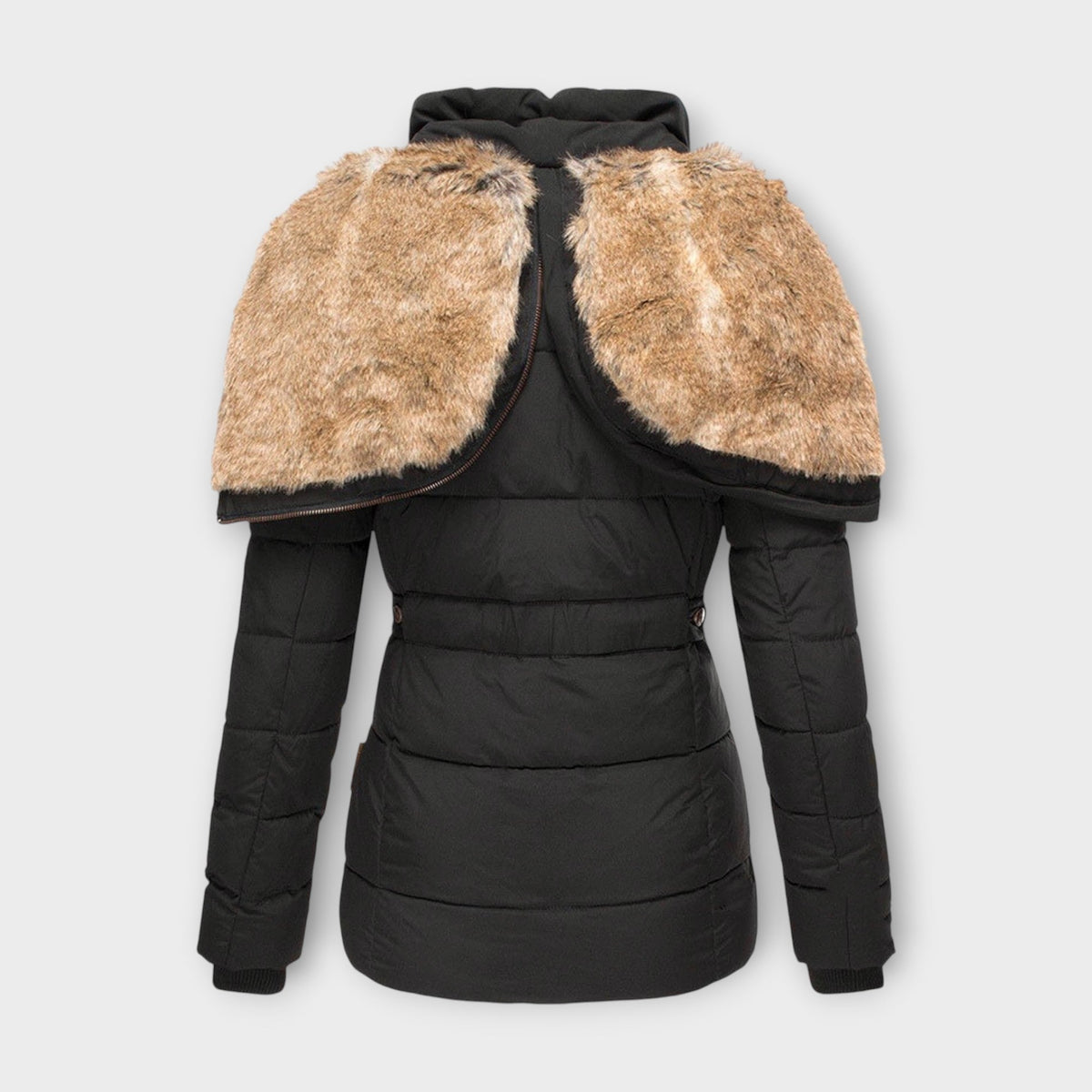 Emine ™ ｜ Leren jas met bont