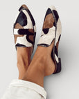 Maria | Comfortabele mocassins met koeienprint