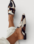 Maria | Comfortabele mocassins met koeienprint