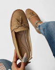 Maria | Comfortabele mocassins met strikje
