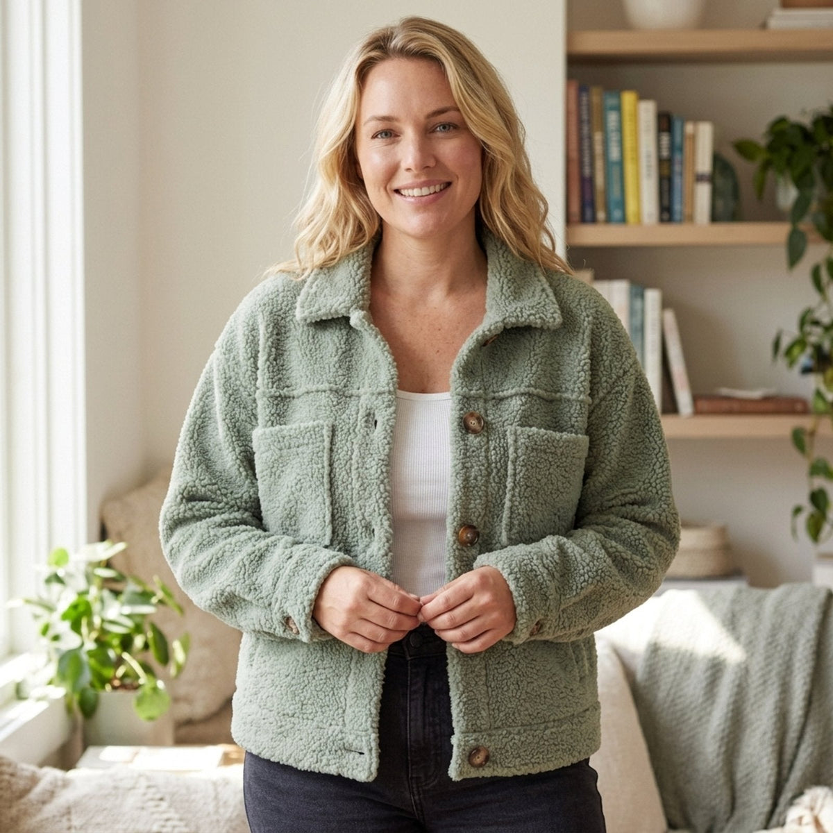 Adriana | Warme Sherpa Jas