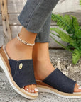Tímea – luchtige, denim-geïnspireerde ergonomische sandaal