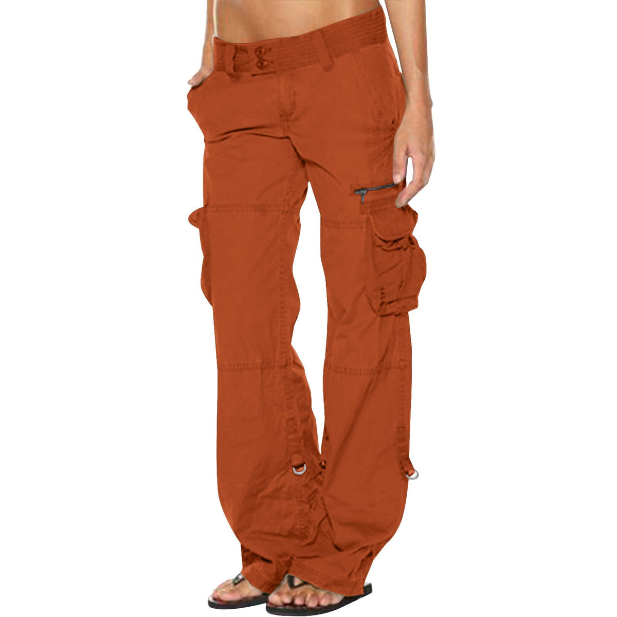 Luisa | Dames Vintage Wijde Cargobroek