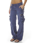 Luisa | Dames Vintage Wijde Cargobroek
