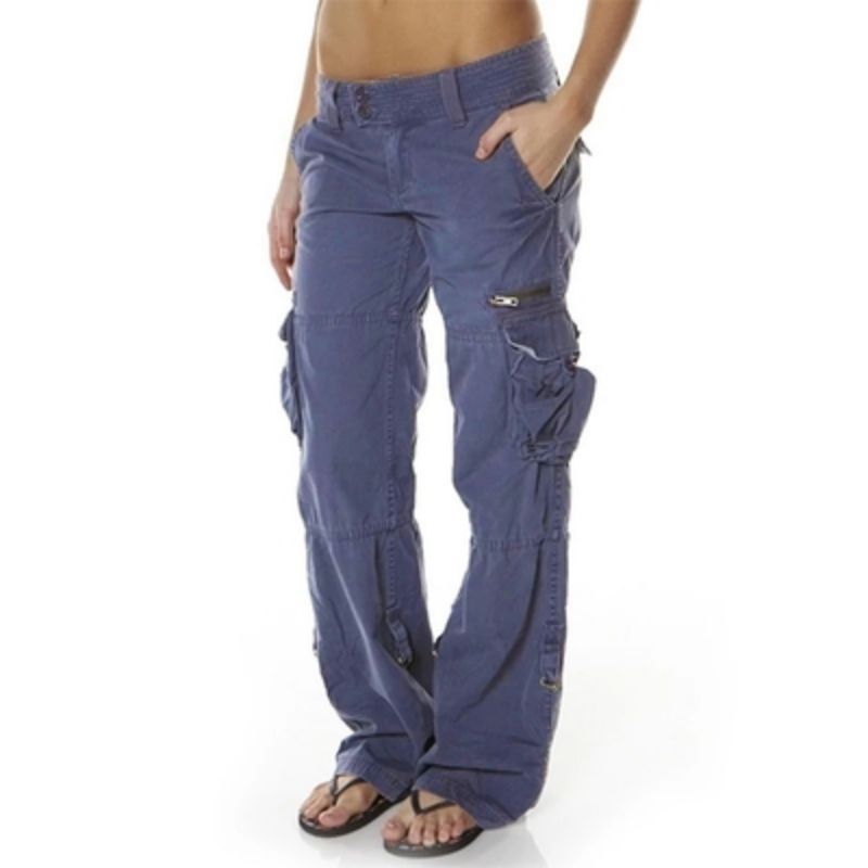 Luisa | Dames Vintage Wijde Cargobroek