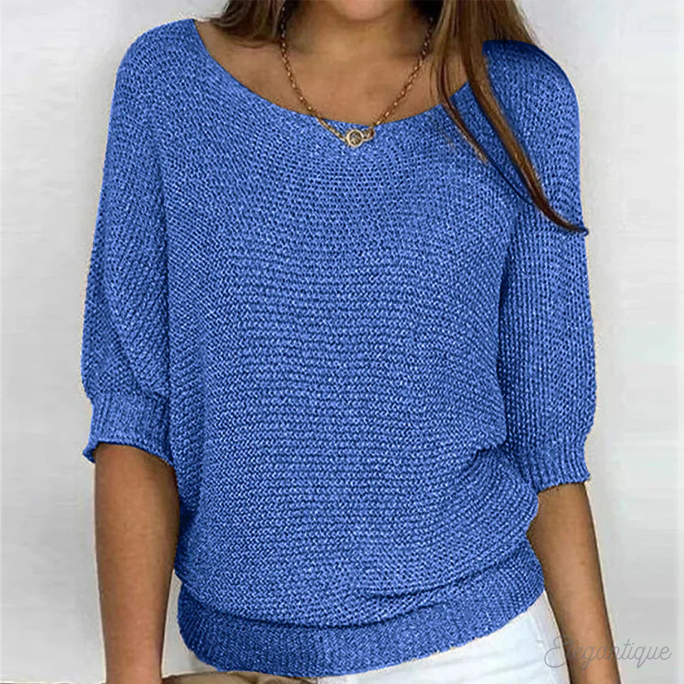 Gabrielle | Chic gedraaide brei trui