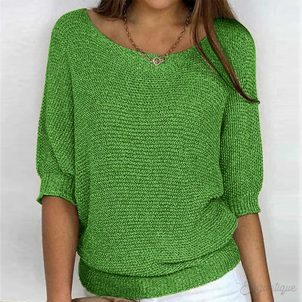 Gabrielle | Chic gedraaid brei trui