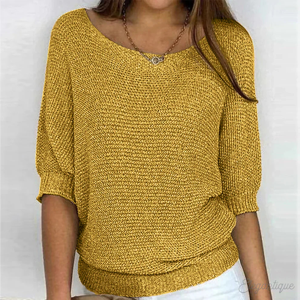 Gabrielle | Chic gedraaide brei trui