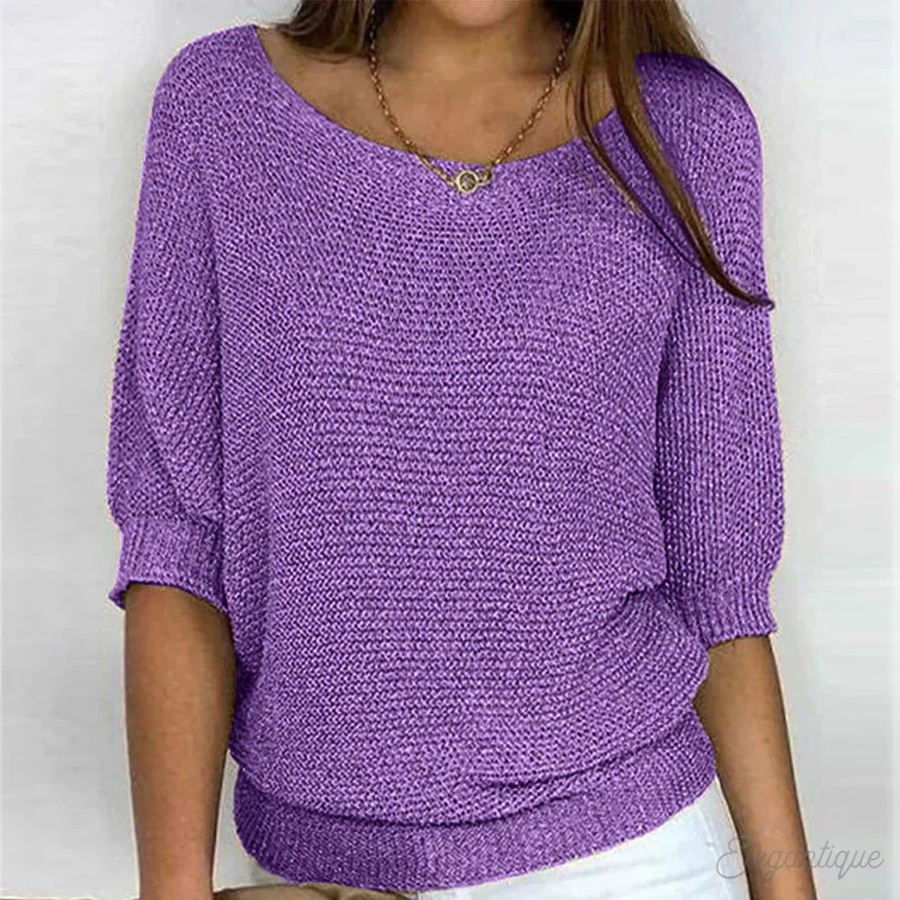 Gabrielle | Chic gedraaid brei trui