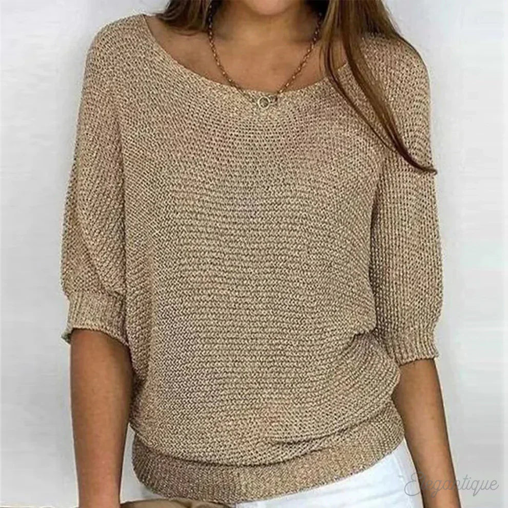 Gabrielle | Chic gedraaid brei trui