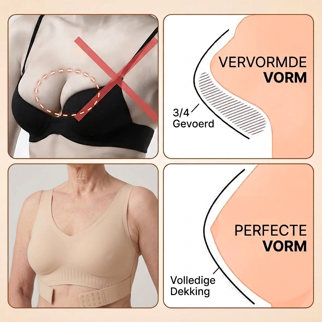 Adelheid | Comfort BH met Voorsluiting zonder Beugel - 1+1 Gratis!
