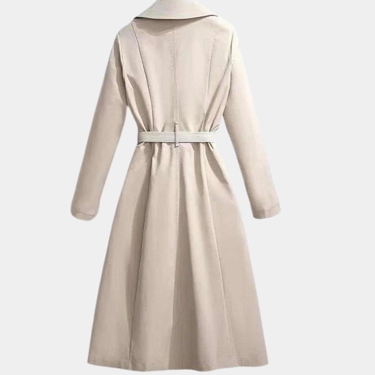 Clarice | Geknoopte Klassieke Midi Trenchcoat