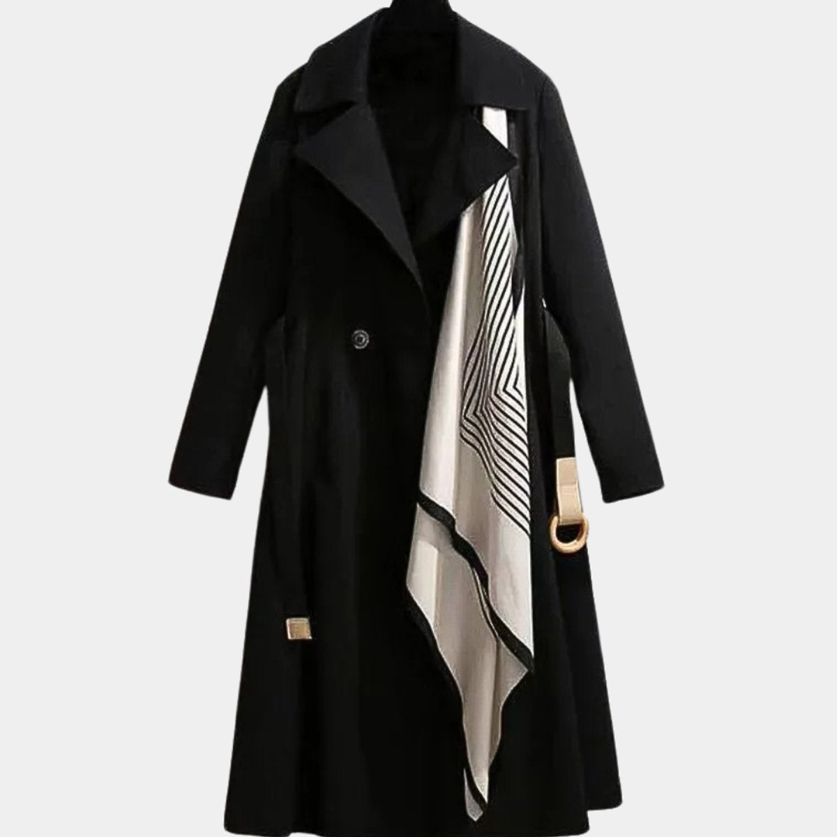 Clarice | Gedeeltelijke Klassieke Midi Trench Coat